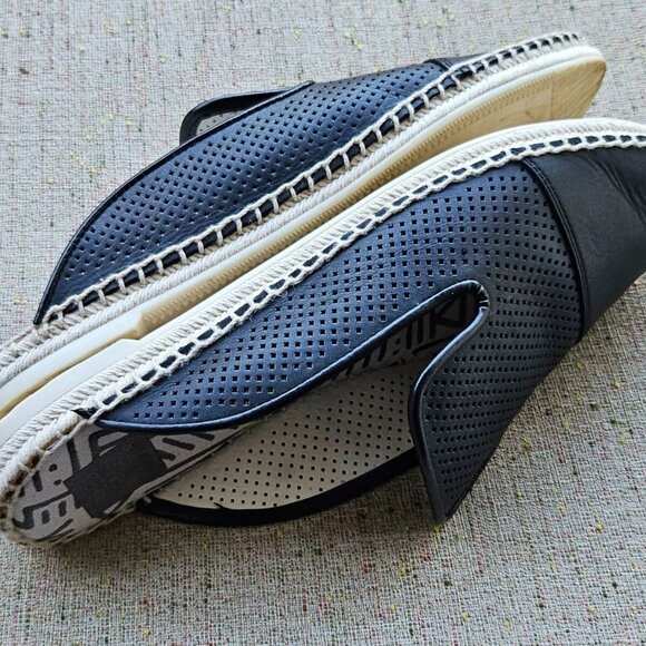 Dolce Vita Women Sandal Backless Flat Shoes Black Leather Upper Size 10 - Picture 8 of 11